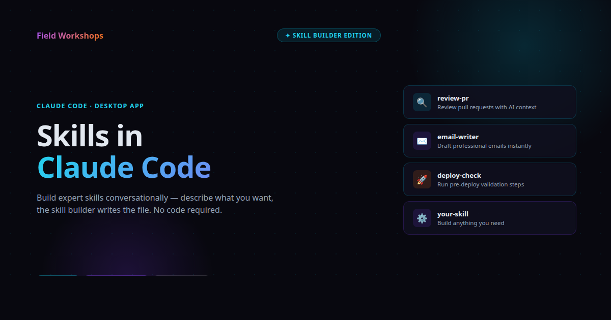 Claude Code Skills — Teach Claude to Be Your Specialist