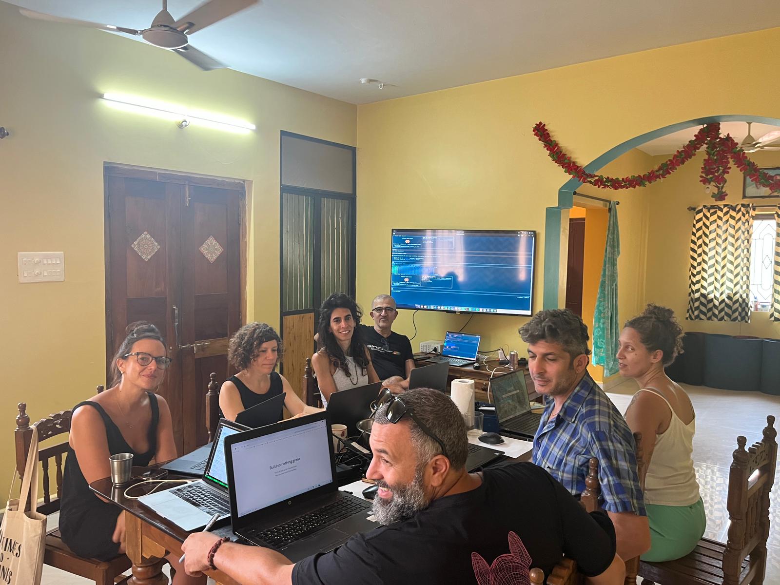 The first Claude Code Basics workshop in session
